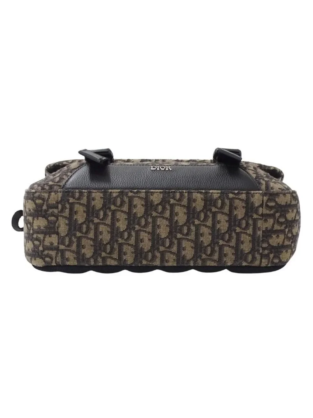 Dior Shoulder Bag Oblique Jacquard Hit the Road Brown